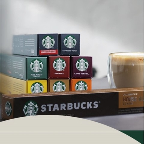 STARBUCKS 星巴克 Nespresso 咖啡胶囊套装 4口味组合装 共40粒