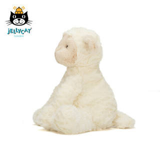 jELLYCAT 波浪毛小羊羔公仔毛绒玩具儿童安抚睡觉抱枕玩偶礼物送礼 白色 12cm