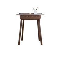 VISAWOOD 维莎原木 w8032 日式全实木书桌 胡桃色 0.65m 单抽款