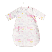 L-LIANG 良良 漫语初辰系列 婴儿一体睡袋 春夏款 初辰粉 90cm