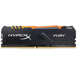 Kingston 金士顿 FURY 16GB(8G×2)套装 DDR4 2666 台式机内存条 Beast野兽系列 RGB灯条 骇客神条