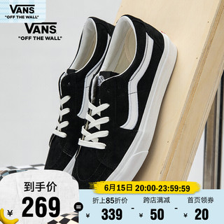 Vans范斯官方 SK8-Low黑色经典百搭男鞋女鞋板鞋运动鞋 黑色 34.5
