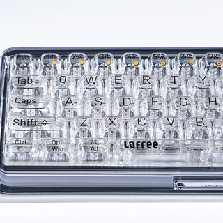 LOFREE 洛斐 OE907 68键 蓝牙双模无线机械键盘 透明 MX水母轴 单光