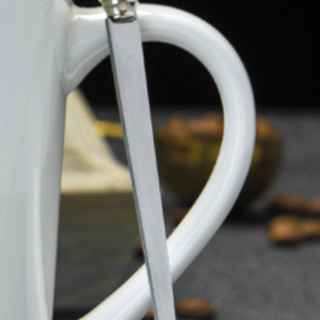 BUDINGCIYI 布丁瓷艺 SPTM100 马克杯 白亮面款 420ml 白羊座