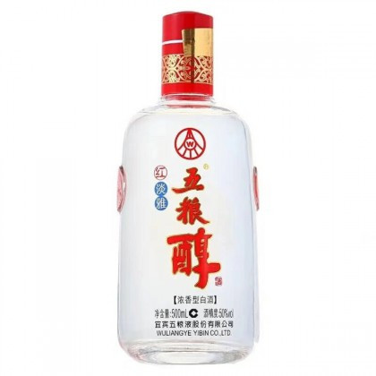 WULIANGYE 五粮液五粮醇红淡雅50%vol 浓香型白酒500ml*6瓶整箱装【报价