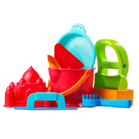 PLUS会员：Hape E8404 沙滩玩具9件套 （内赠网状收纳袋）