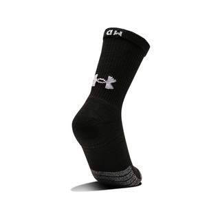 安德玛官方UA HeatGear®男女夏季训练运动袜-3双装1346751 黑色002 XL