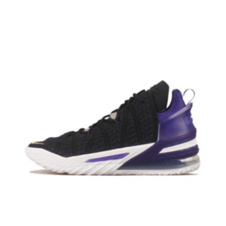 NIKE 耐克 LEBRON XVIII EP 男子篮球鞋 CQ9284-004 黑色/紫色 44.5