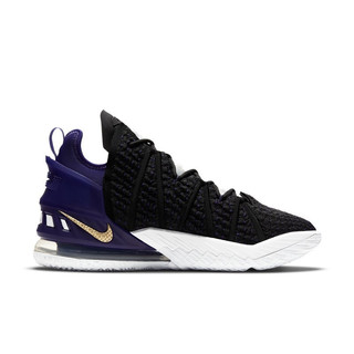 NIKE 耐克 LEBRON XVIII EP 男子篮球鞋 CQ9284-004 黑色/紫色 44.5