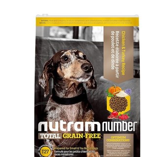 nutram 纽顿 无谷低升糖系列 T27鸡肉火鸡肉小型犬全阶段狗粮 6kg