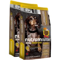 nutram 纽顿 无谷低升糖系列 T27鸡肉火鸡肉小型犬全阶段狗粮 6kg*2袋