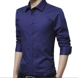 ROMON 罗蒙 男士长袖衬衫套装 5618 2件装(白色+钻蓝) L