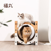 FUWAN 福丸 猫抓板磨爪器 猫咪玩具 三用拼色吊床立式猫抓板