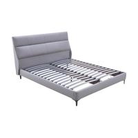 Sleemon 喜临门 麦琪 轻奢头层牛皮床 河豚灰 150*200cm
