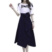 La Chapelle 拉夏贝尔 女士衬衫半身裙套装 LXQZ0264