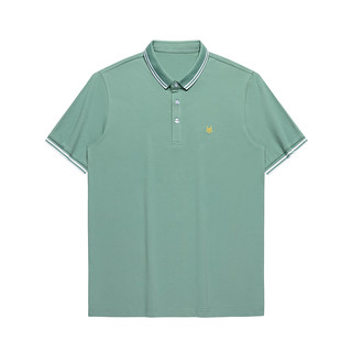 SEVEN 柒牌 男士短袖POLO衫 S20T70290 灰绿 170