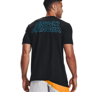安德玛官方UA Scribble男子训练运动短袖T恤1366420 黑色001 M 黑色001 L