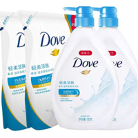 Dove 多芬 滋养美肤沐浴乳 轻柔活肤 720g*2+补充装400ml*2