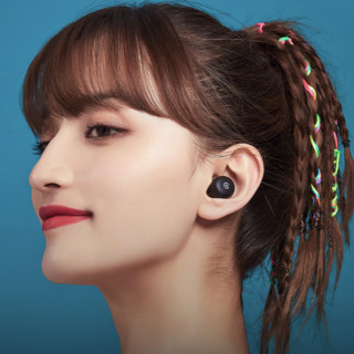 NetEase CloudMusic 网易云音乐 Music D1 入耳式真无线降噪蓝牙耳机 磨砂黑