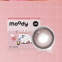 moody Line Friends 可妮粉 软性亲水接触镜 日抛型 10片