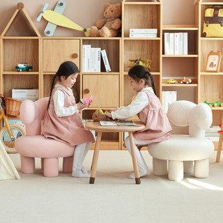 原始原素 JD-5275 艾勒儿童沙发 可拆洗款 粉色 530*530*580mm