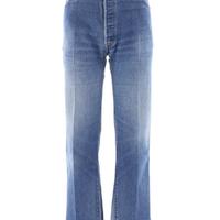 Re/Done Women's  Blue Cotton Jeans