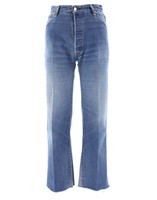 Re/Done Women's  Blue Cotton Jeans