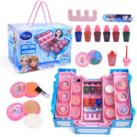 Disney 迪士尼 玩具女孩儿童化妆品安全彩妆冰雪公主多功能手提箱