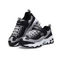 SKECHERS 斯凯奇 D'LITES系列 664094L/BKW 儿童休闲运动鞋 黑色/白色 35码