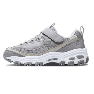 SKECHERS 斯凯奇 D'LITES系列 664094L/GRY 儿童休闲运动鞋 灰色 28.5码