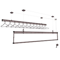HOTATA 好太太 D-1009 固定式晾衣架 243*7.5*7.5cm 讴歌红