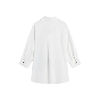 DUIBAI 对白 X 冬宫 女士七分袖衬衫 CDC034 月光白 M