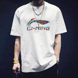 LI-NING 李宁 短袖男纯棉T恤