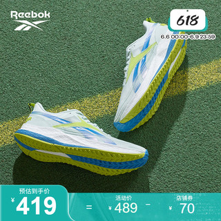 Reebok锐步官方2022春季新款女鞋FLOATRIDE GX0192经典跑步鞋 中国码:37.5(24cm),US:7 GX0192-白/荧光绿/蓝