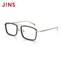 JINS睛姿含镜片TR90近视镜BC方框镜架可加配防蓝光镜片MRF18S194 97黑色