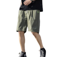 JEANSWEST 真维斯 男士休闲短裤 JY01-164382-527TL 绿色 XL