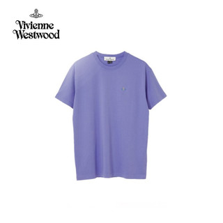 Vivienne Westwood 21春夏星球标志男女同款紫色短袖T恤 37010035-21719-GOK402-L