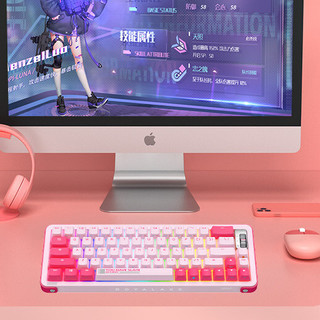 Royal Axe 御斧 Y68 66键 2.4G蓝牙多模无线机械键盘 糖果工厂 TTC金粉轴V2 RGB