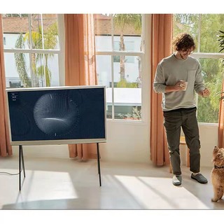 三星Serif画境画壁电视43/55/65英寸4K超高清QLED量子点画镜电视 四十三吋画境 白色43英寸