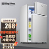 BingXiong 冰熊 电冰箱小冰箱双门家用节能冰箱  BCD-42S128银色42升