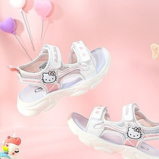 Hello Kitty 凯蒂猫 K252A5016 女童凉鞋 米粉 27码