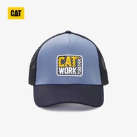 CAT 卡特彼勒 撞色拼接透气网孔鸭舌帽运动棒球帽