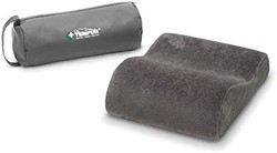 TEMPUR 泰普尔 记忆泡沫旅行枕,符合人体工程学的旅行颈枕,含手提袋,煤黑色,尺寸 25 x 31 x 10/7 厘米