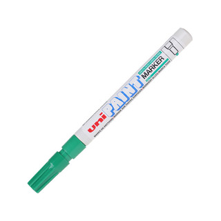 uni 三菱铅笔 PX-21 单头油性记号笔 绿色 12支装