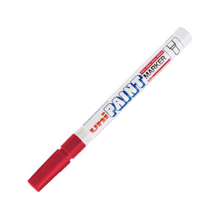 uni 三菱铅笔 PX-21 单头油性记号笔 红色 12支装