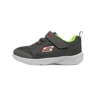SKECHERS 斯凯奇 SKECH-STEPZ 2.0 男童学步鞋 407300N 炭灰色/红色 22码