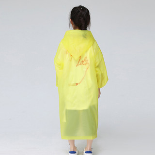 BOWONIKE 博沃尼克 博沃 一次性雨衣儿童全身加厚男女童小学生大童男孩便携可背包小孩雨披 儿童雨衣黄色