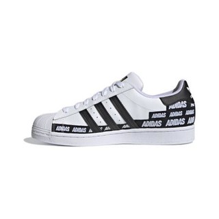 adidas ORIGINALS Superstar 中性休闲运动鞋 FX5558 白色/黑 46.5