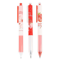 M&G 晨光 草莓限定系列 AGPH6106A 按动中性笔 黑色 0.5mm 12支装