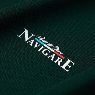 navigare 纳维凯尔 男士圆领短袖T恤 1225502091 墨绿 S